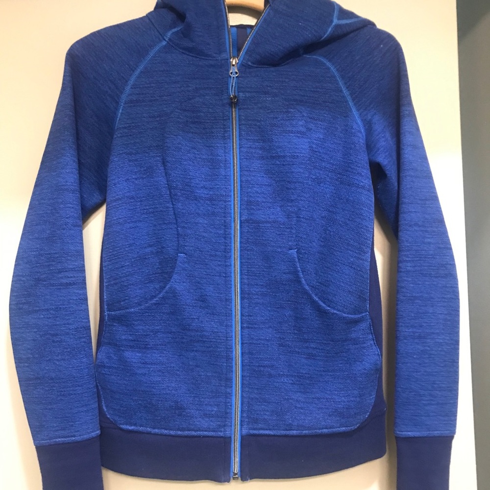 Lululemon Navy blue scuba hoodie